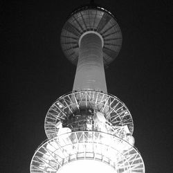 Low angle view of communications tower