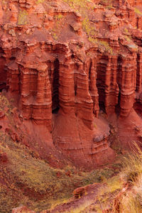 Narman red fairy land fairy chimneys,geological formation.erzurum,tr