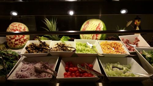 Vegetables in kitchen