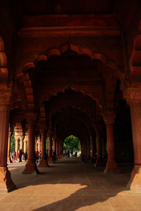 Corridor of historic building