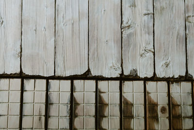 Full frame shot of wooden wall