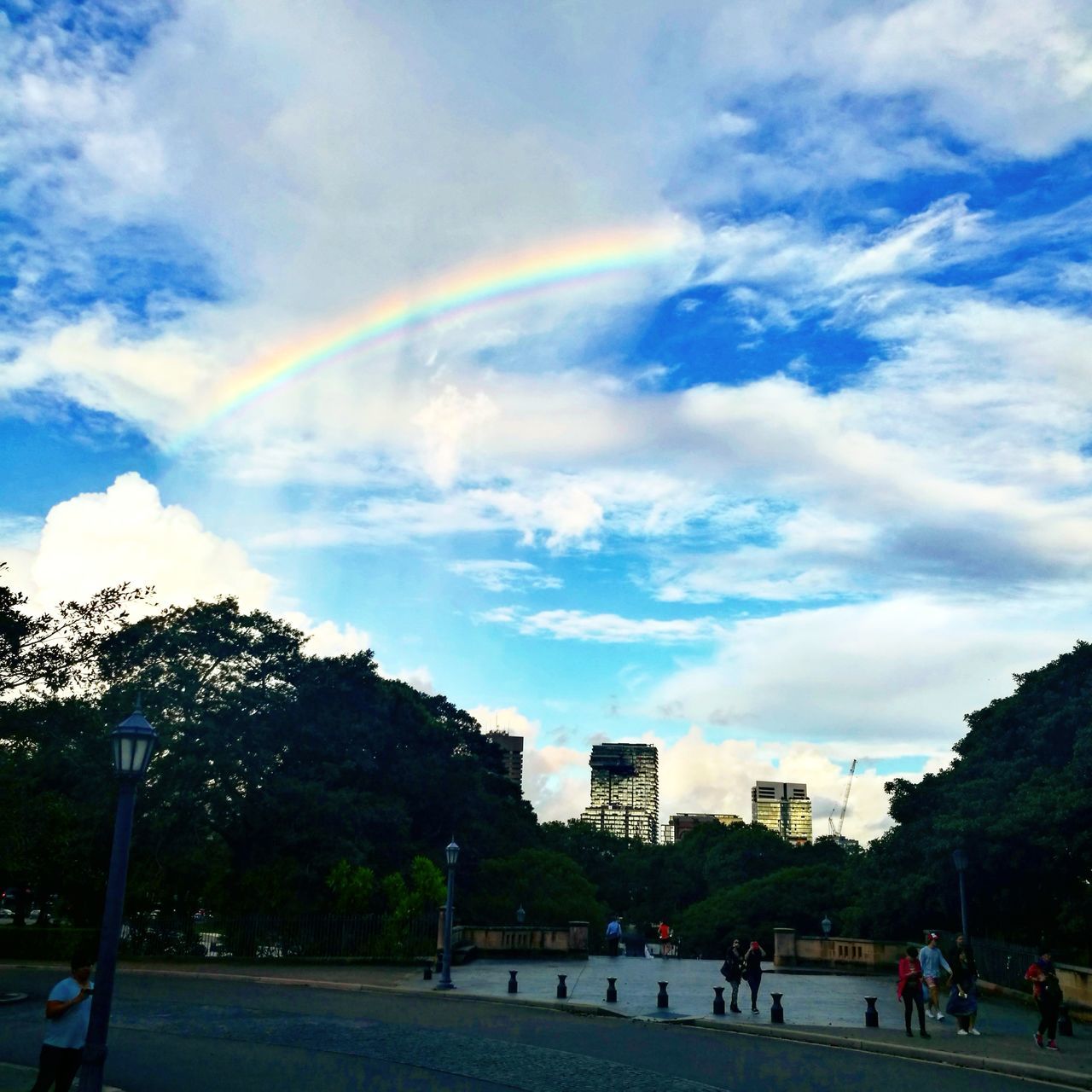 RAINBOW OVER CITY