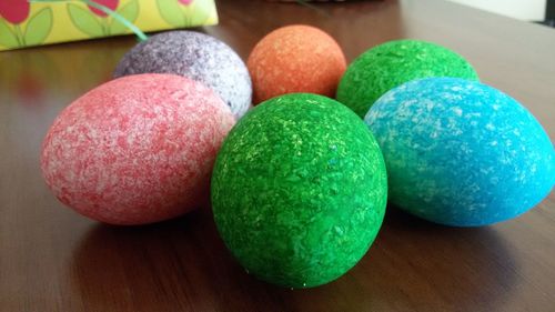 Close-up of colorful balls