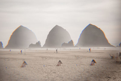 Panoramic view of beach against sky