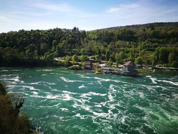 Scenic view of river against sky