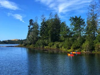 Scenic view of river against sky