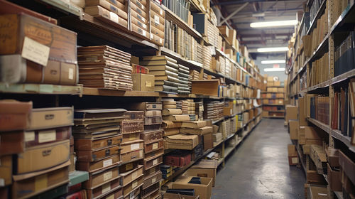 Full frame shot of books in library