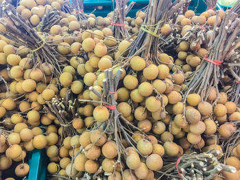 Various fruits for sale at market stall