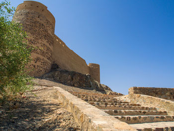 Old ruins against blue sky