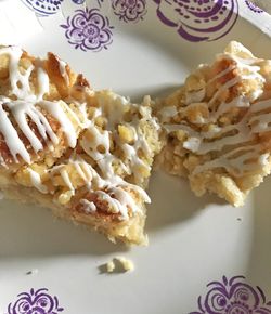 Close-up of bread in plate