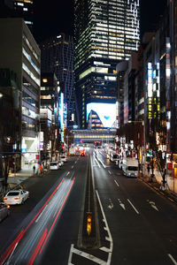 City street at night