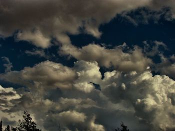 Low angle view of cloudy sky