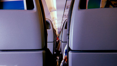Interior of airplane 