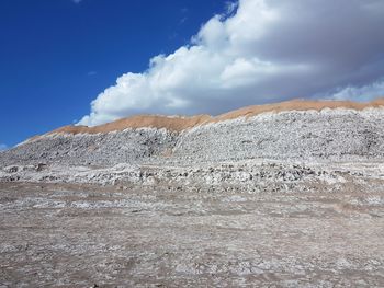 Low angle view of mountain against sky