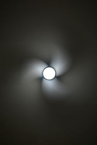 Low angle view of light bulb