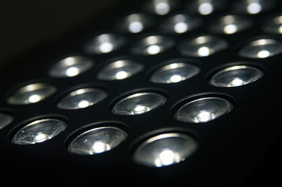 High angle view of glasses on table