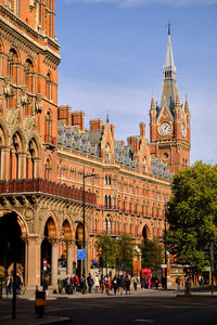 St pancras international station, london viewed from euston road.