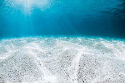 High angle view of beach