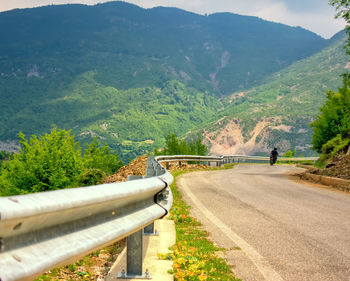 Scenic view of landscape against mountains