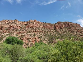 Scenic view of rocky mountains against sky