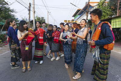 Group of people standing outdoors