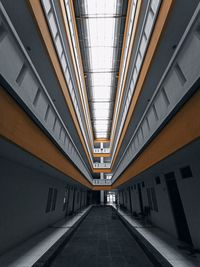 Empty corridor in modern building