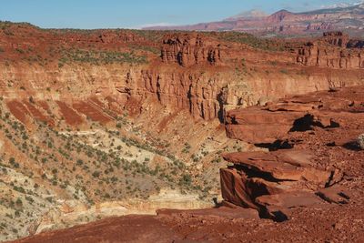View of rock formations