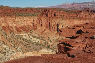 View of rock formations