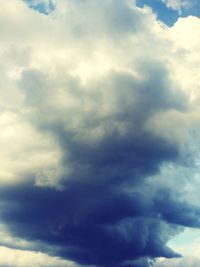 Low angle view of storm clouds in sky