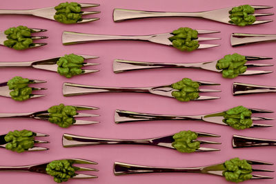 High angle view of vegetables in plate