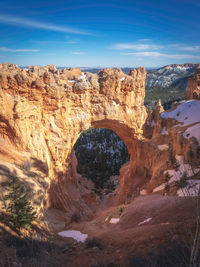 Rock formations on mountain