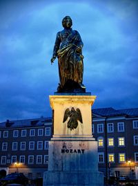 Low angle view of statue