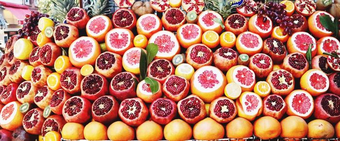 Close-up of fruits for sale in market