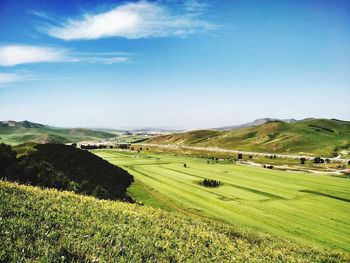 Scenic view of landscape against sky