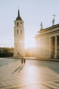 Low angle view of historic building against sky