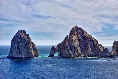 Panoramic view of sea against sky