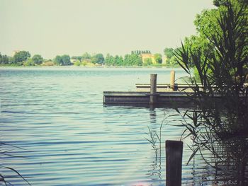 Pier on lake