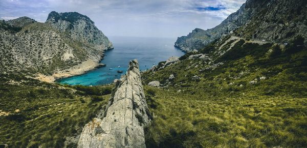 Panoramic view of sea against sky