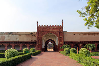 View of historical building against clear sky