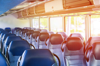 Empty seats in bus