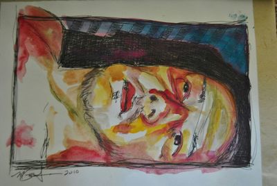 Close-up of multi colored wall