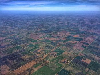 Aerial view of landscape
