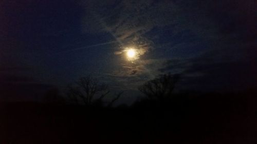 Scenic view of moon at night