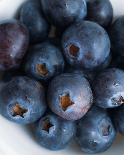 Full frame shot of blueberries