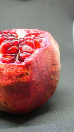 Close-up of strawberry on table