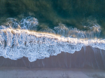 Aerial view of sea and beach