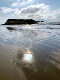 Scenic view of beach