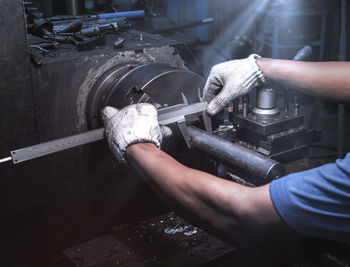 Man working in factory