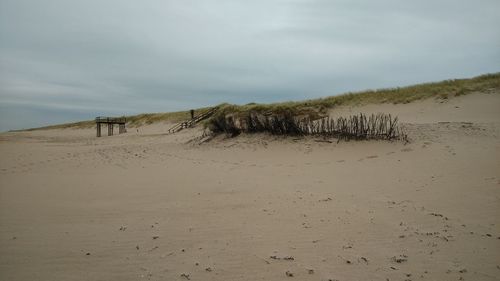 Scenic view of desert against sky