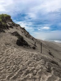 Scenic view of desert against sky